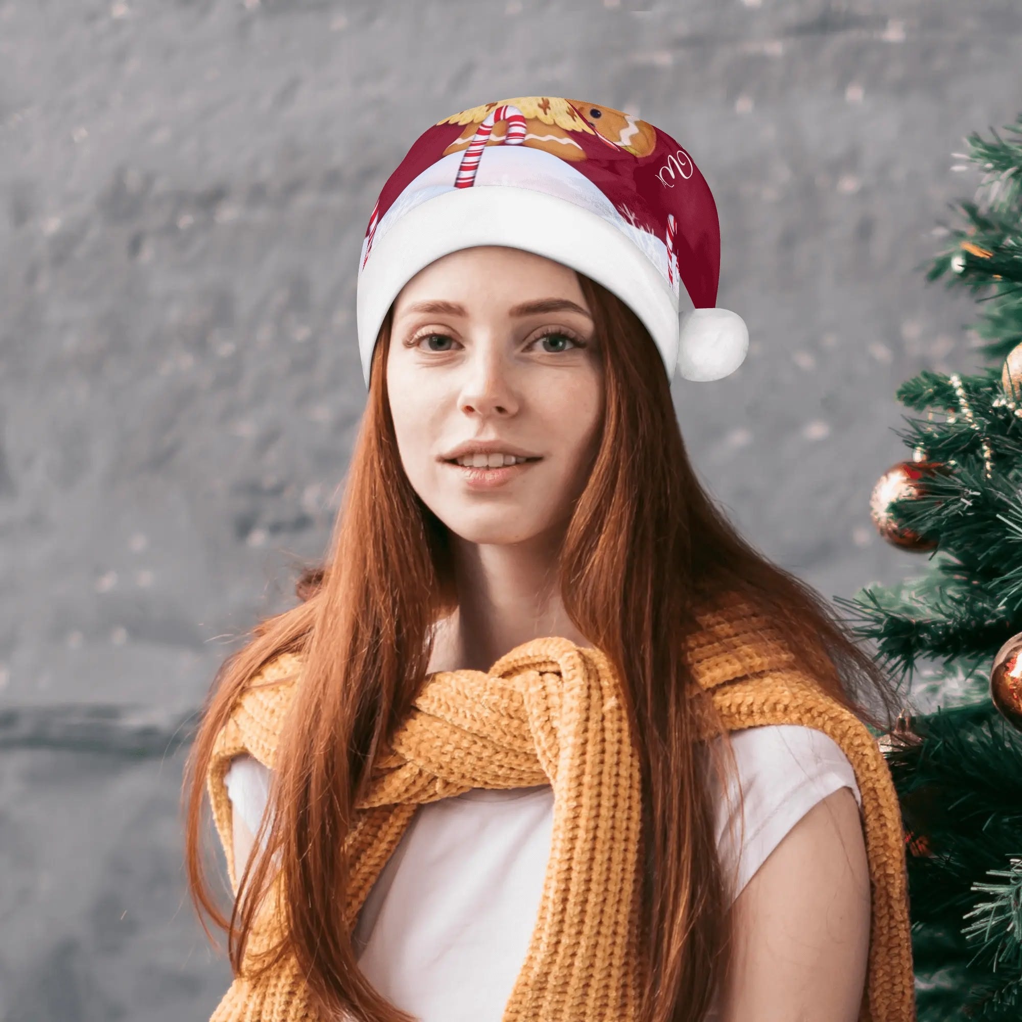 All Over Print Unisex Christmas Santa Hats - AL Valley Bazar