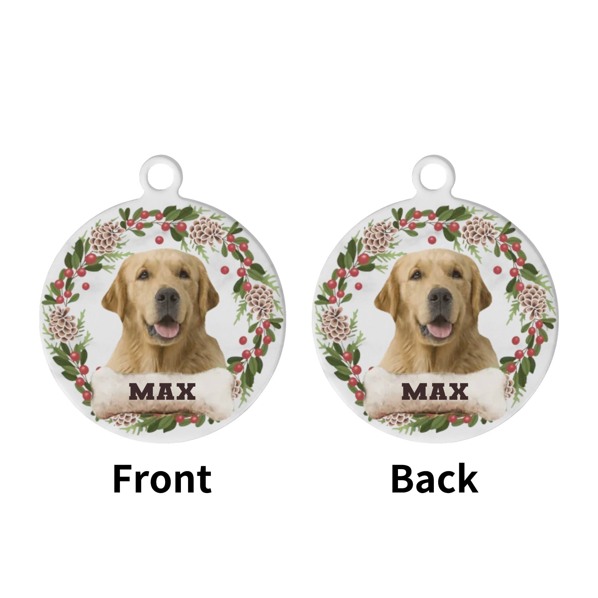 Personalized  Laser Metal Alloy Dog ID Tag - AL Valley Bazar