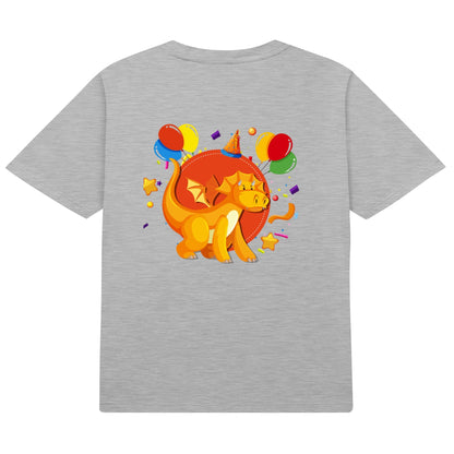 T-shirt per bambini in cotone con stampa fronte e retro