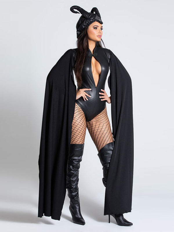 halloween witch costume cape vampire masquerade costume - AL Valley Bazar