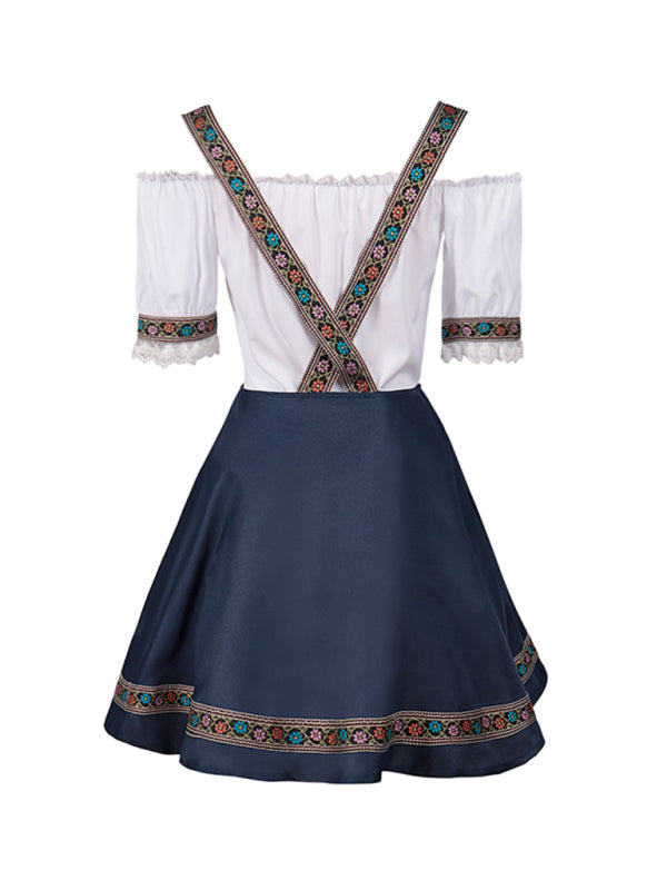 Halloween carnival costume German beer festival costume Bavaria women's clothing - AL Valley Bazar