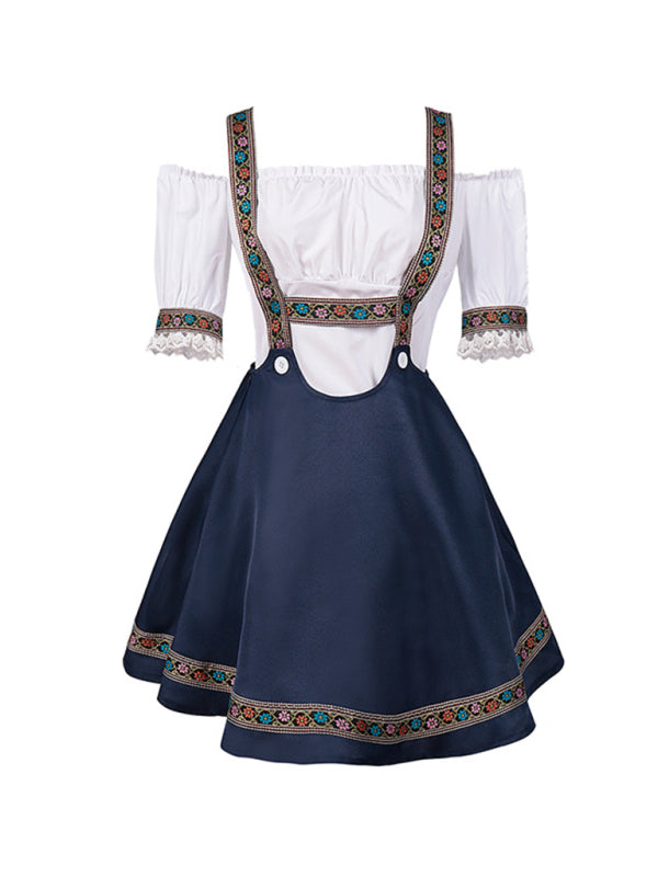 Halloween carnival costume German beer festival costume Bavaria women's clothing - AL Valley Bazar