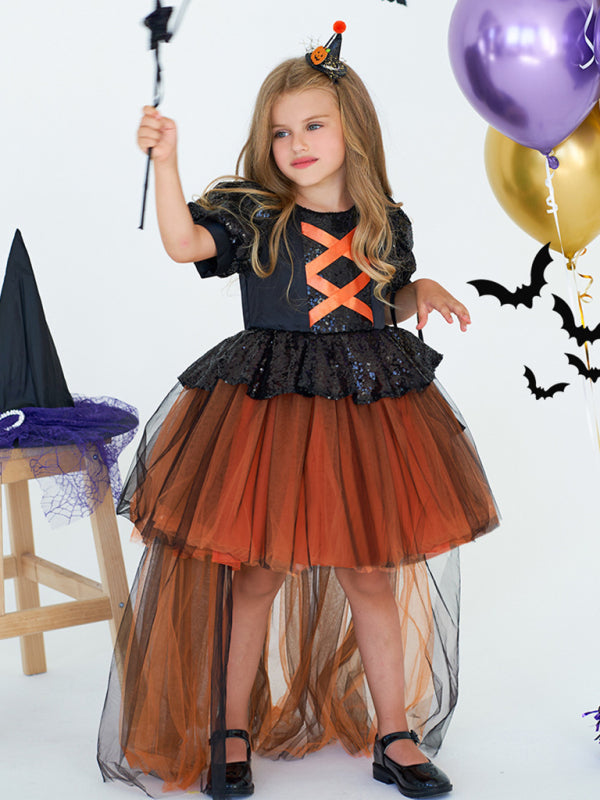 Halloween Girls Tulle Dress Costume Set - AL Valley Bazar