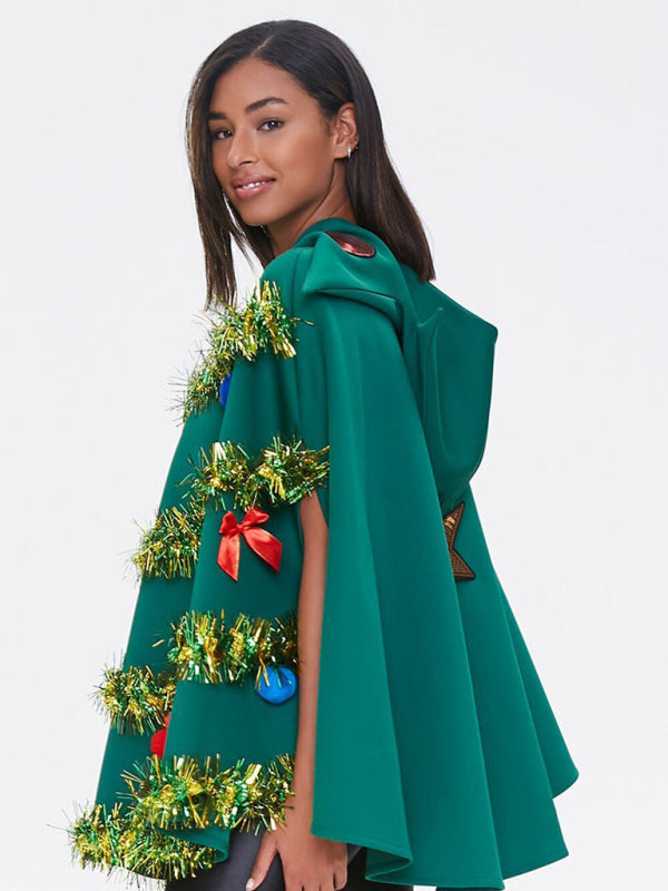 Holiday Costume Hooded Christmas Tree Cape - AL Valley Bazar